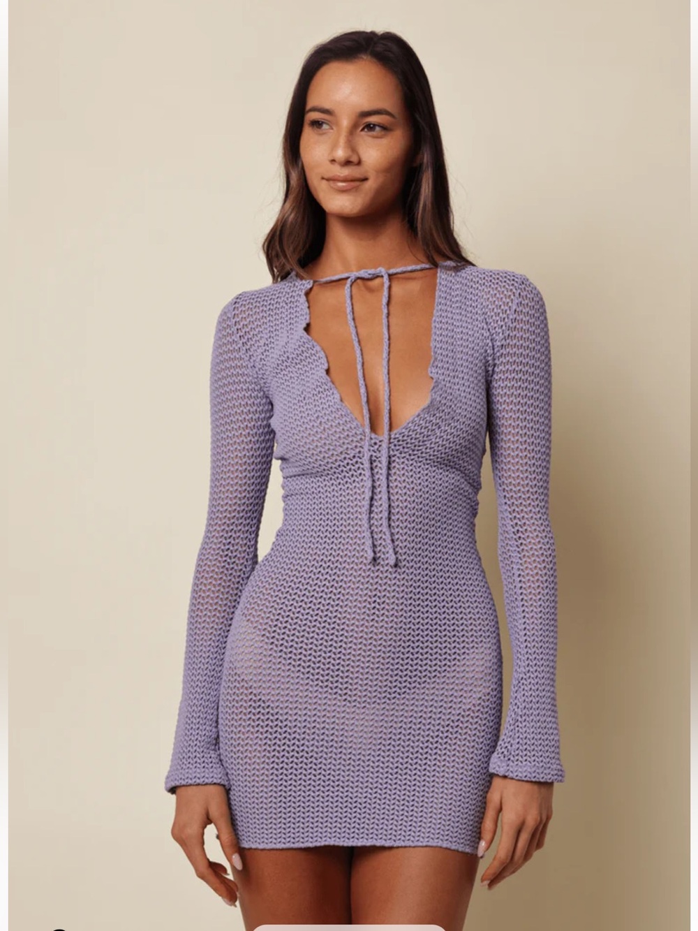 Montce Lilac Crochet Cover Up Dress NWT | Resort Wear